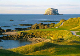 North Berwick Law Snow