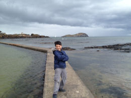 North Berwick Law Snow